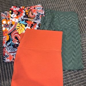 Lot of 3 Lularoe Cassie pencil skirts